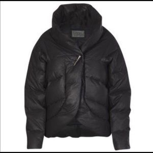 All Saints Farin Black Down Puffer Jacket